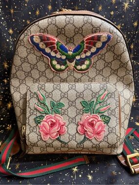 Gucci GG Supreme Butterfly Mini Backpack Japan Exclusive